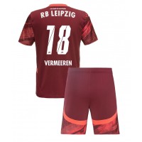 RB Leipzig Arthur Vermeeren #18 Udebanesæt Børn 2024-25 Kortærmet (+ Korte bukser)